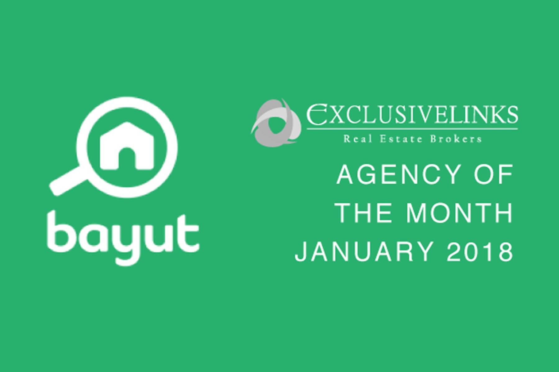 Bayut Present Exclusive Links With Agency Of The Month Award - Exclusive Links